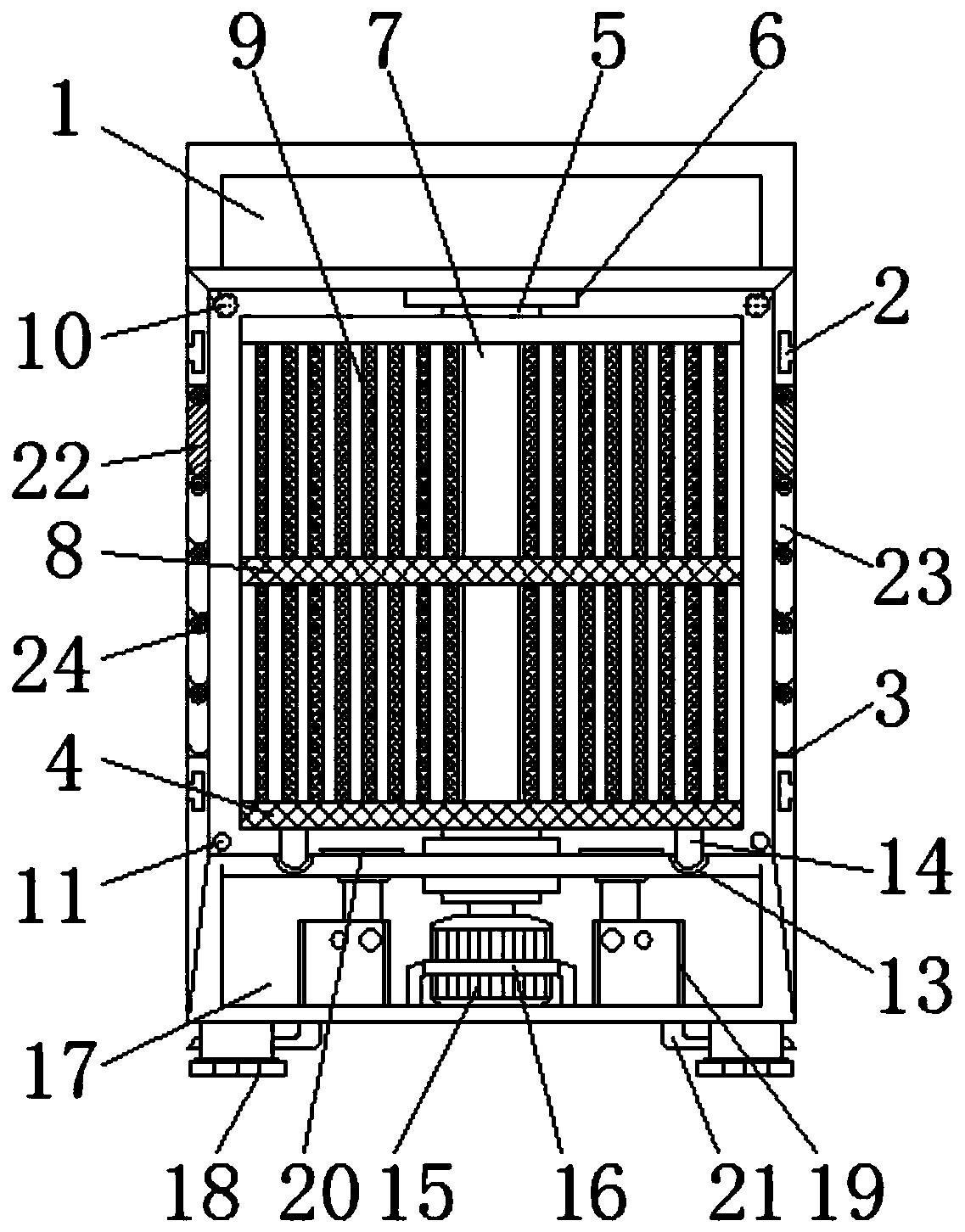 Moisture-proof data information placement cabinet for data acquisition