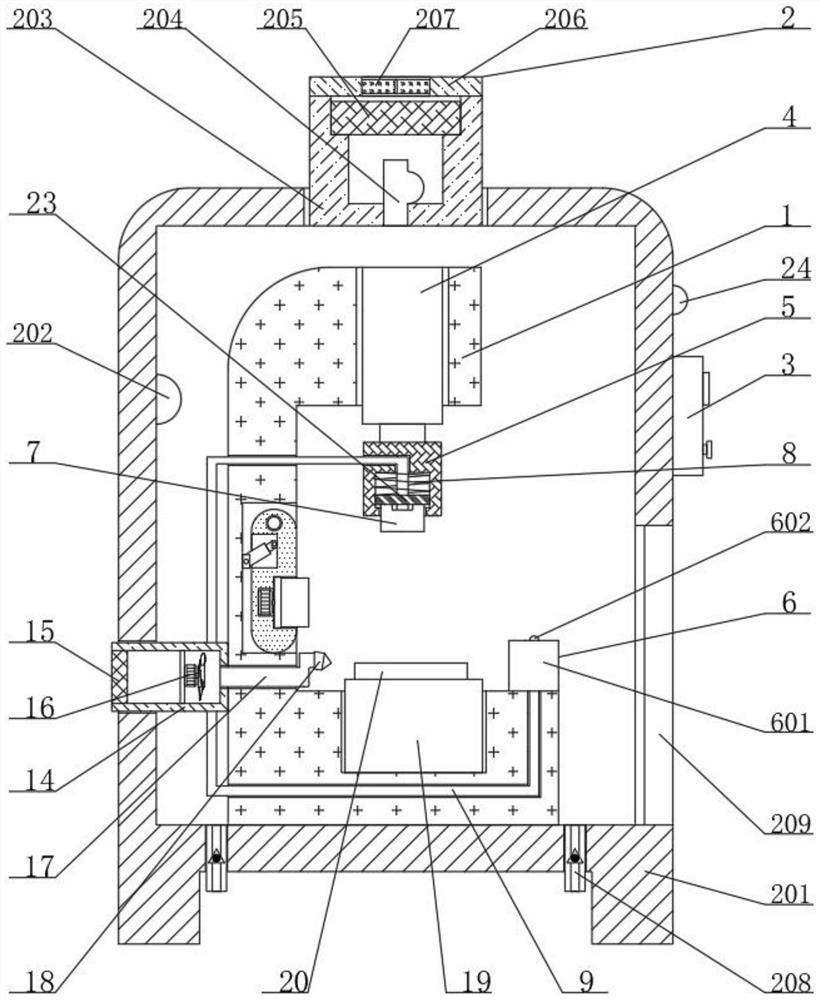 Withstand voltage test device for semiconductor production