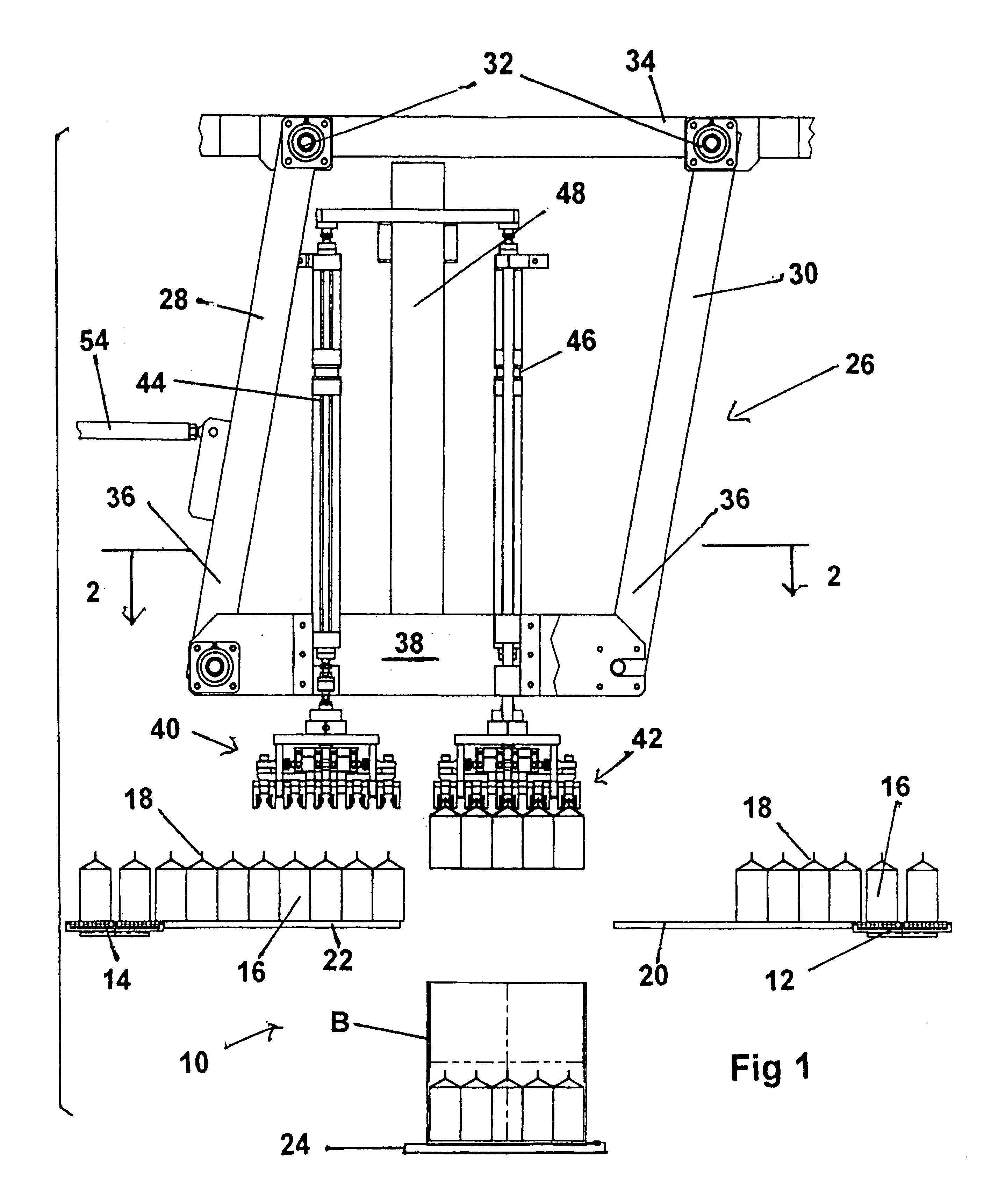 Packer apparatus, packing conveyor and method