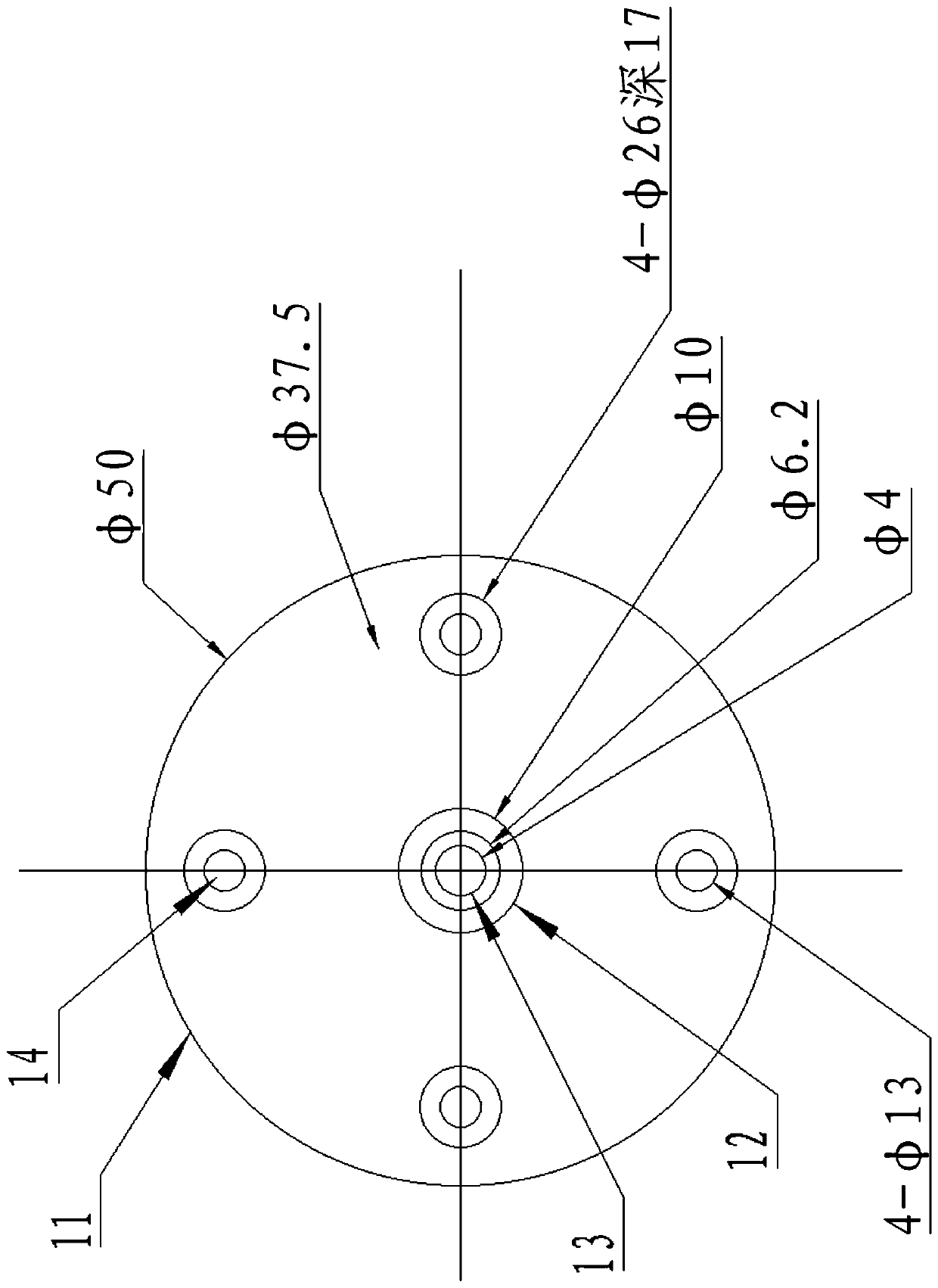 An installation method of a separate synchronous high-voltage motor encoder