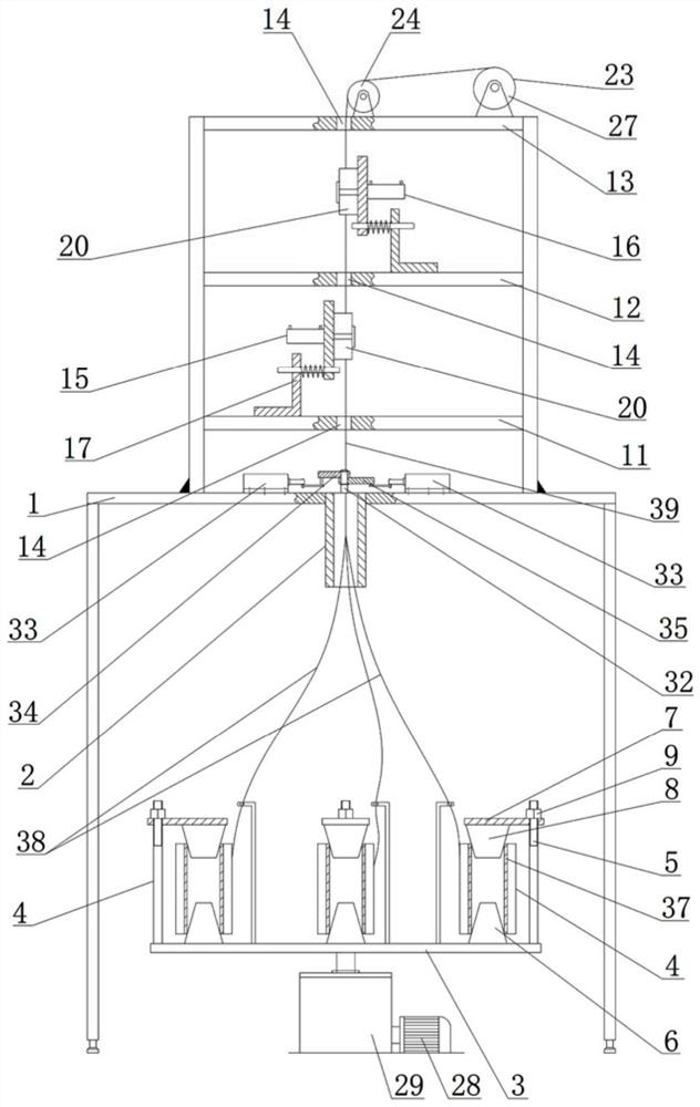 Twisting device of composite yarn for spinning