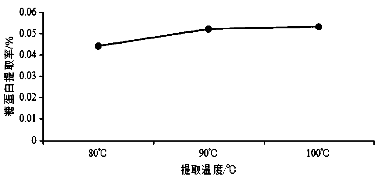 A kind of extraction method and application of medlar glycoprotein