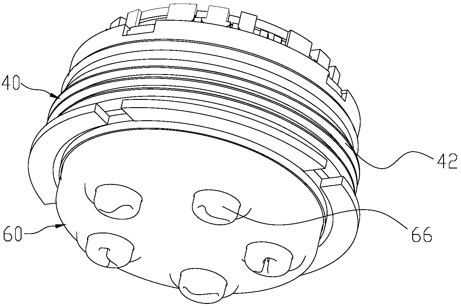 Rotary shower nozzle