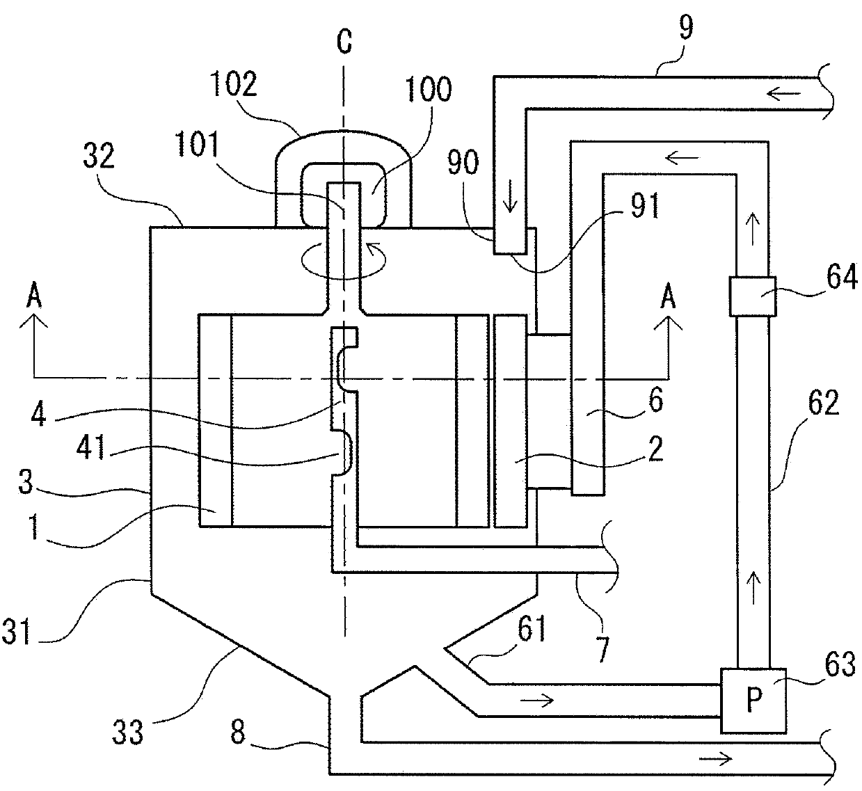 Ballast water treatment device and ballast water treatment method