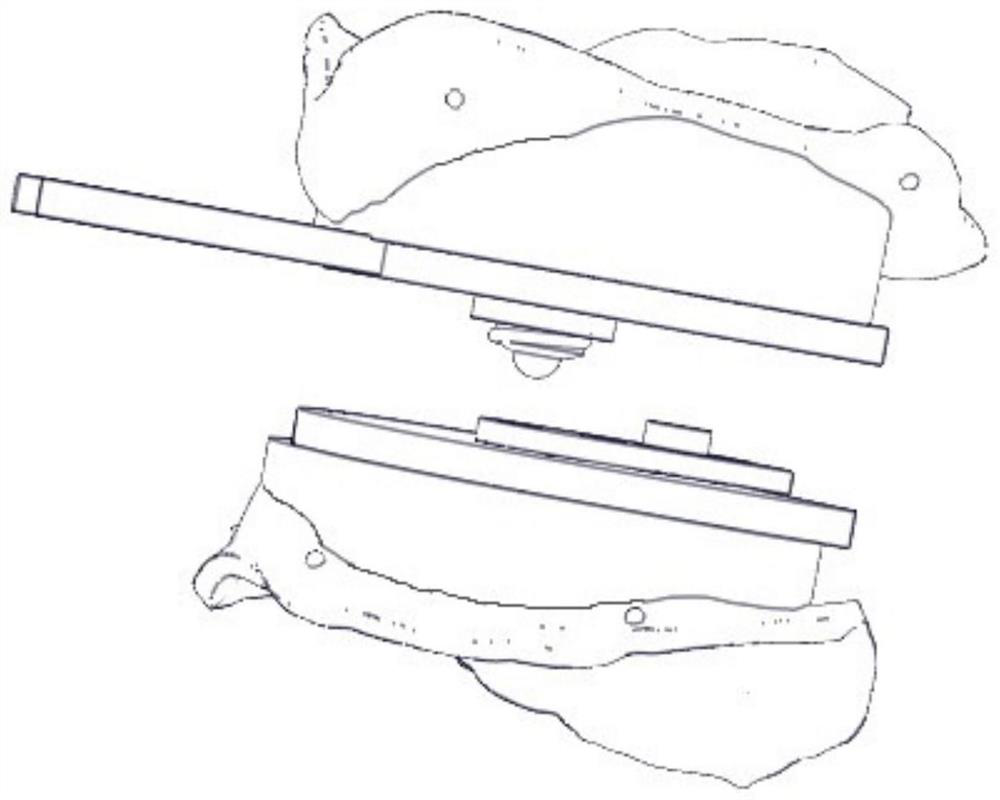 Gothic arch and method for obtaining long median jaw in digitization mode