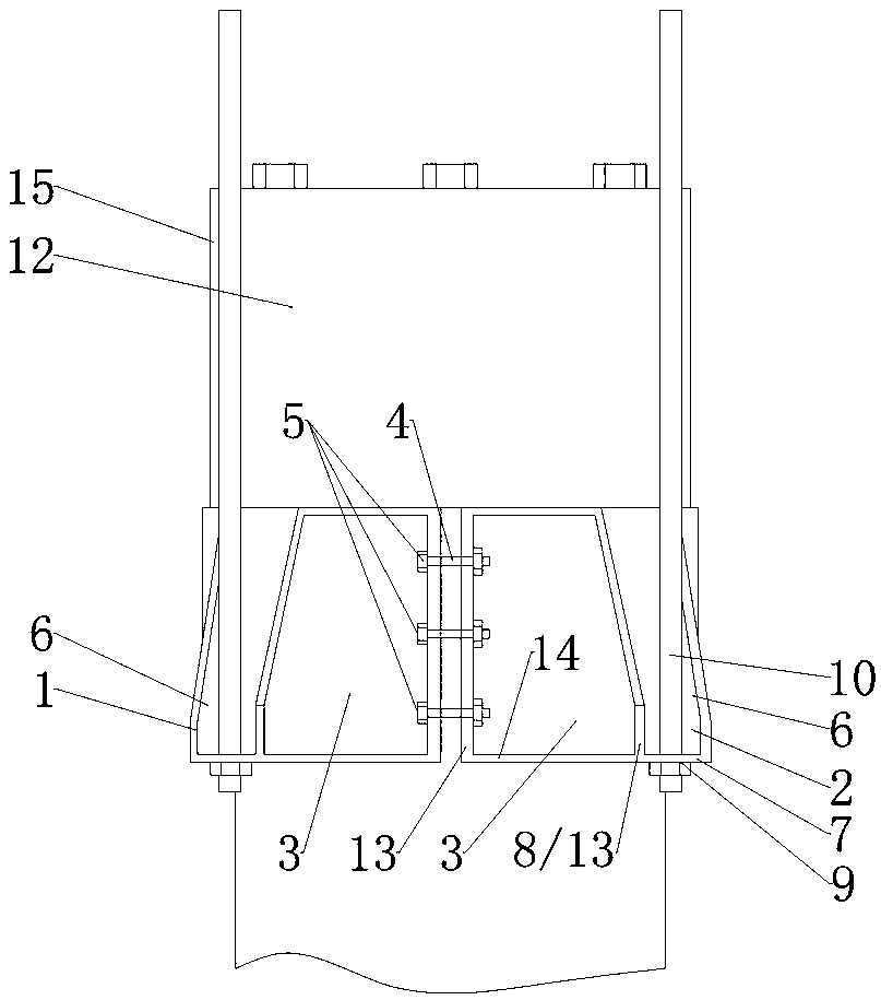 Novel prestressed pipe pile pull-out test device