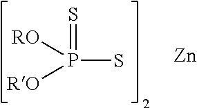 Lubricating oil compositions containing sterically hindered amines as ashless TBN sources