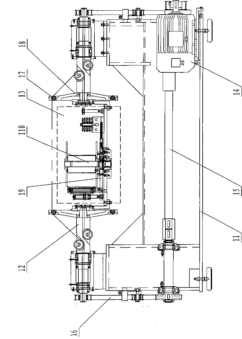 Double twisting rope laying machine