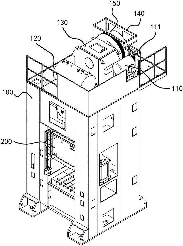 Punching device for punching machine