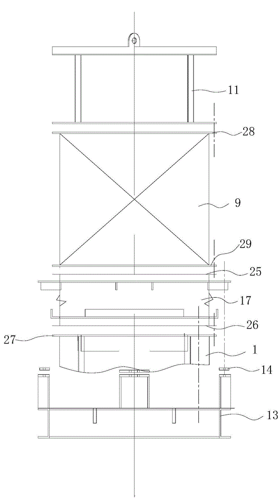 Ship engine room ventilation assembly