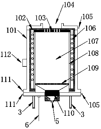 Vertical double-furnace-body chemical vapor deposition equipment