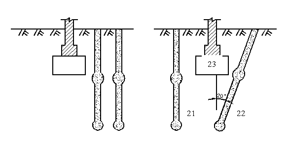 Given force variable stiffness discrete material pile ramming and expanding machine and application thereof