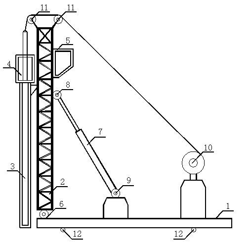 Given force variable stiffness discrete material pile ramming and expanding machine and application thereof