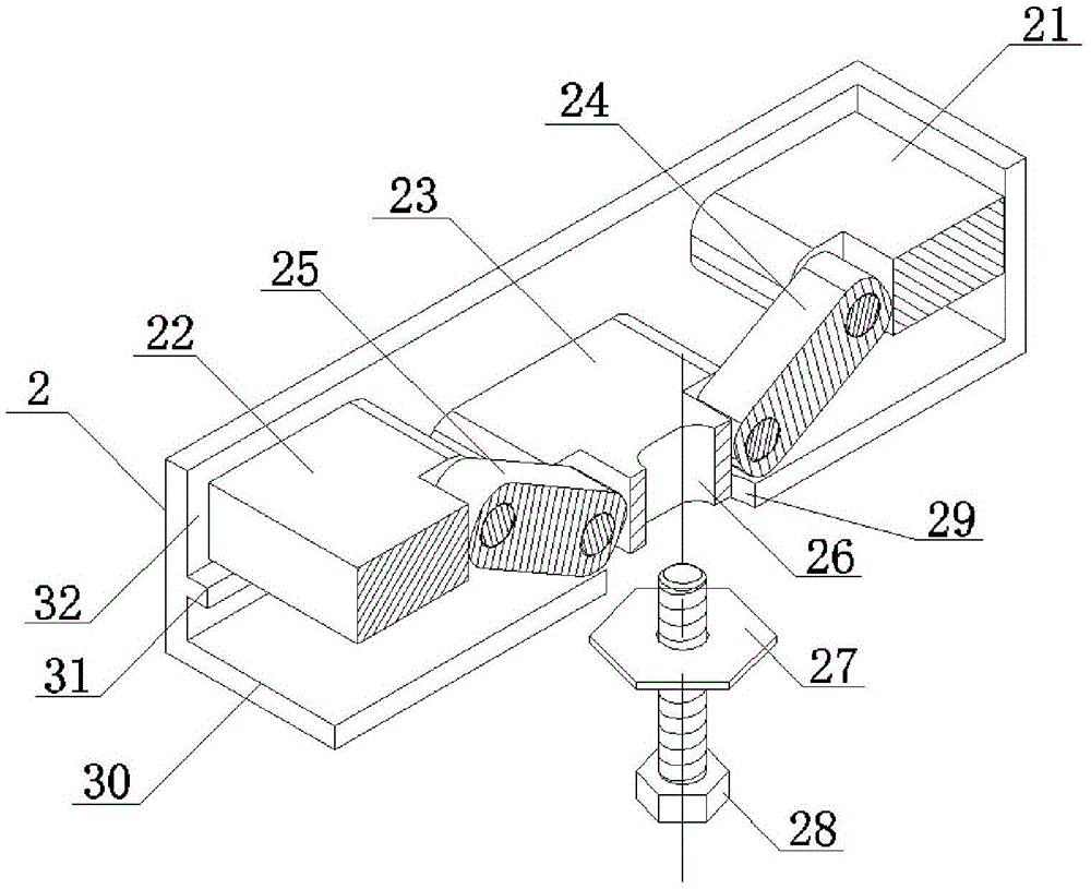 Screw-free installation structure for shower room