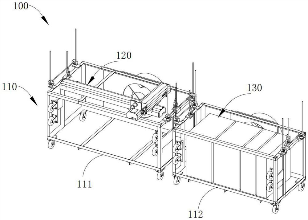 Split hanging basket device