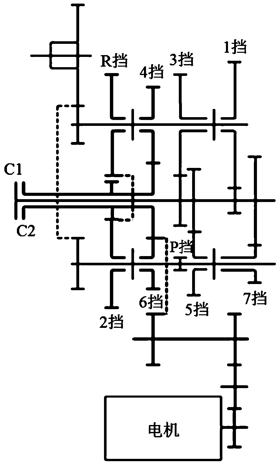 A high-voltage power supply control method for hybrid vehicles