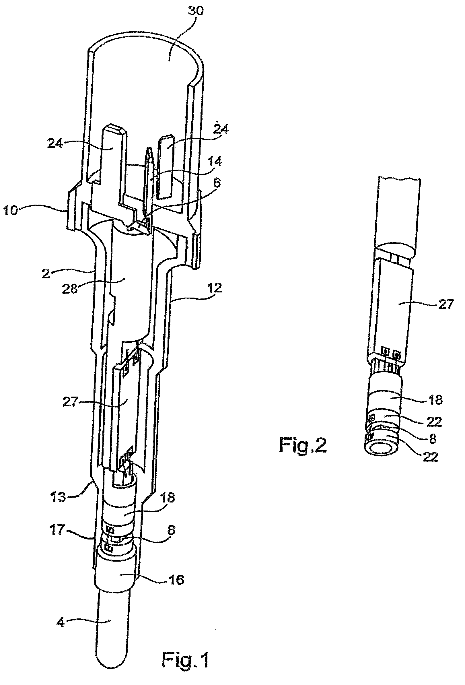 Glow plug with integrated pressure sensor