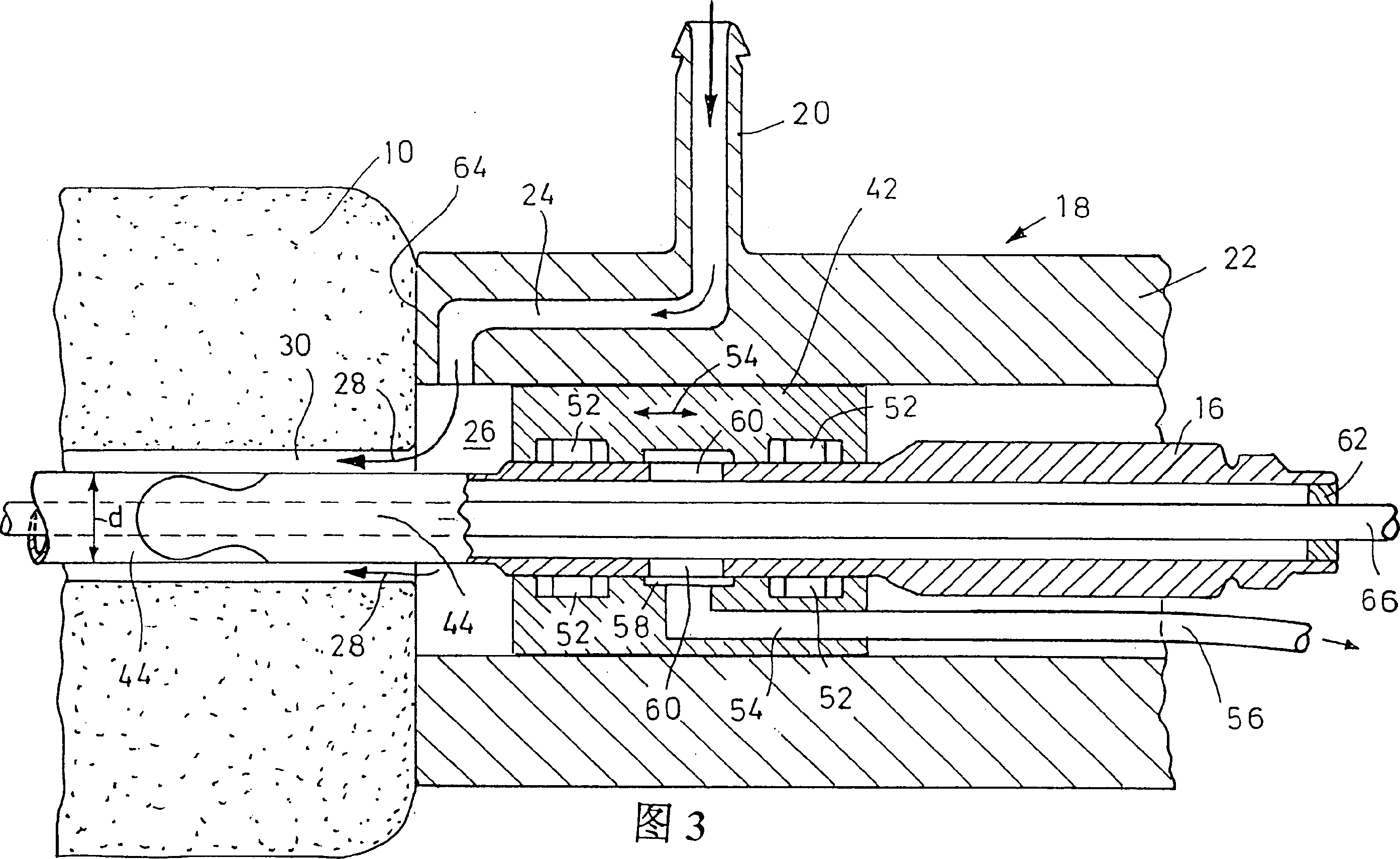 Device for treating human and/or animal tissue