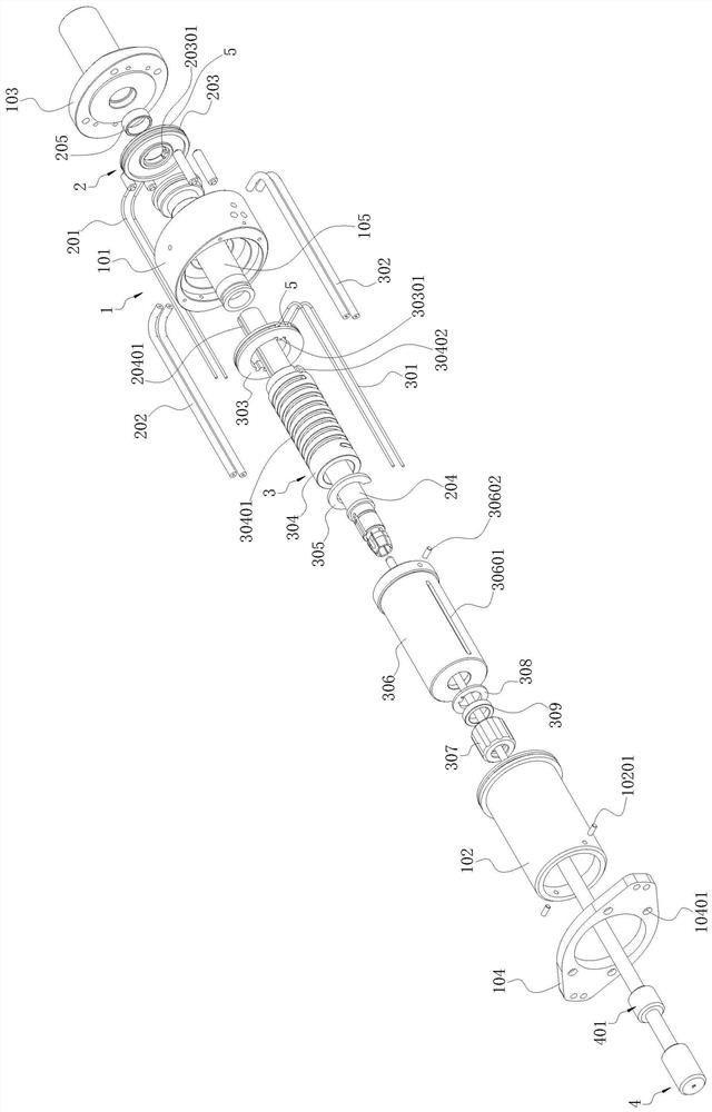 Driving mechanism suitable for magnetic resonance imaging environment and laser ablation treatment head