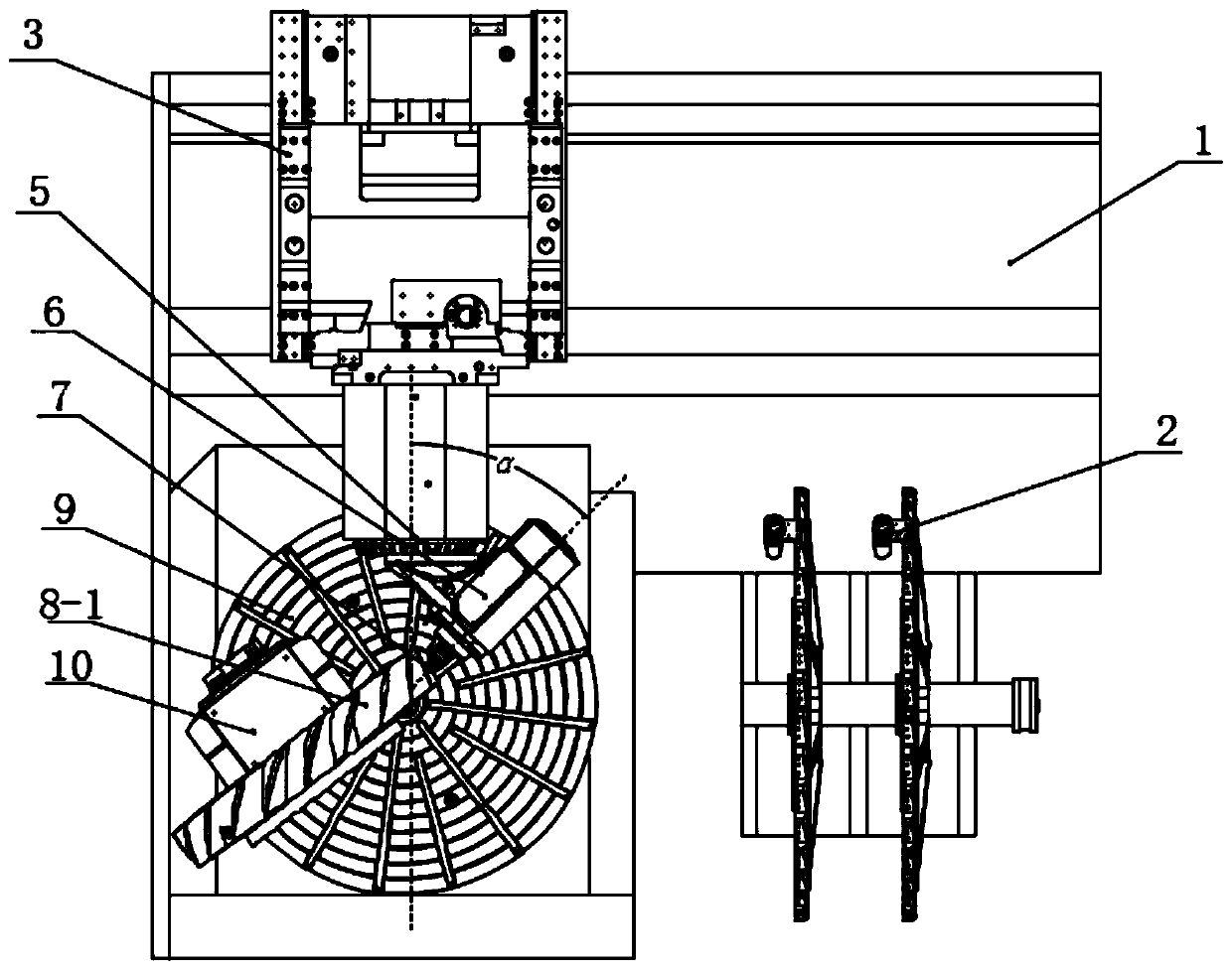 Bladed disc machining center