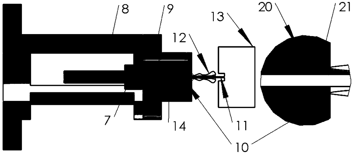 Underwater ventilation cavity assisted high-pressure water jet cutting device