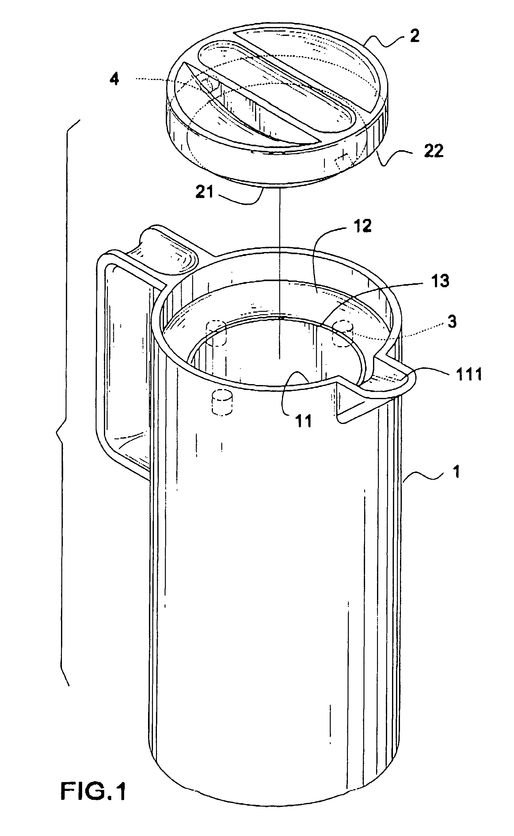 Pot using magnetic force to link a lid and a body