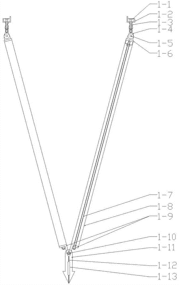 Device for detection of perpendicularity between trailer axle and longitudinal beam and detection and locating method