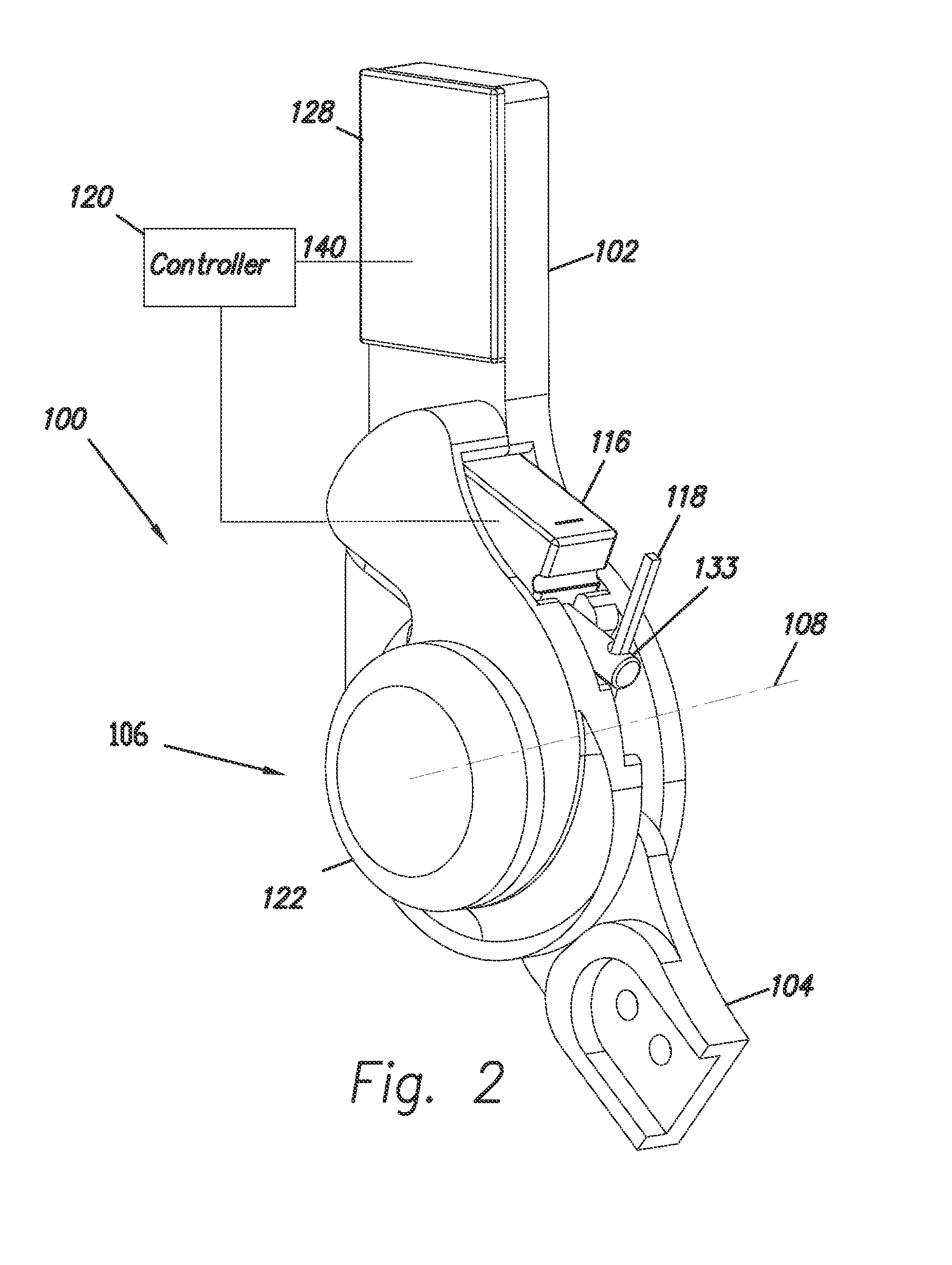 Controllable passive artificial knee