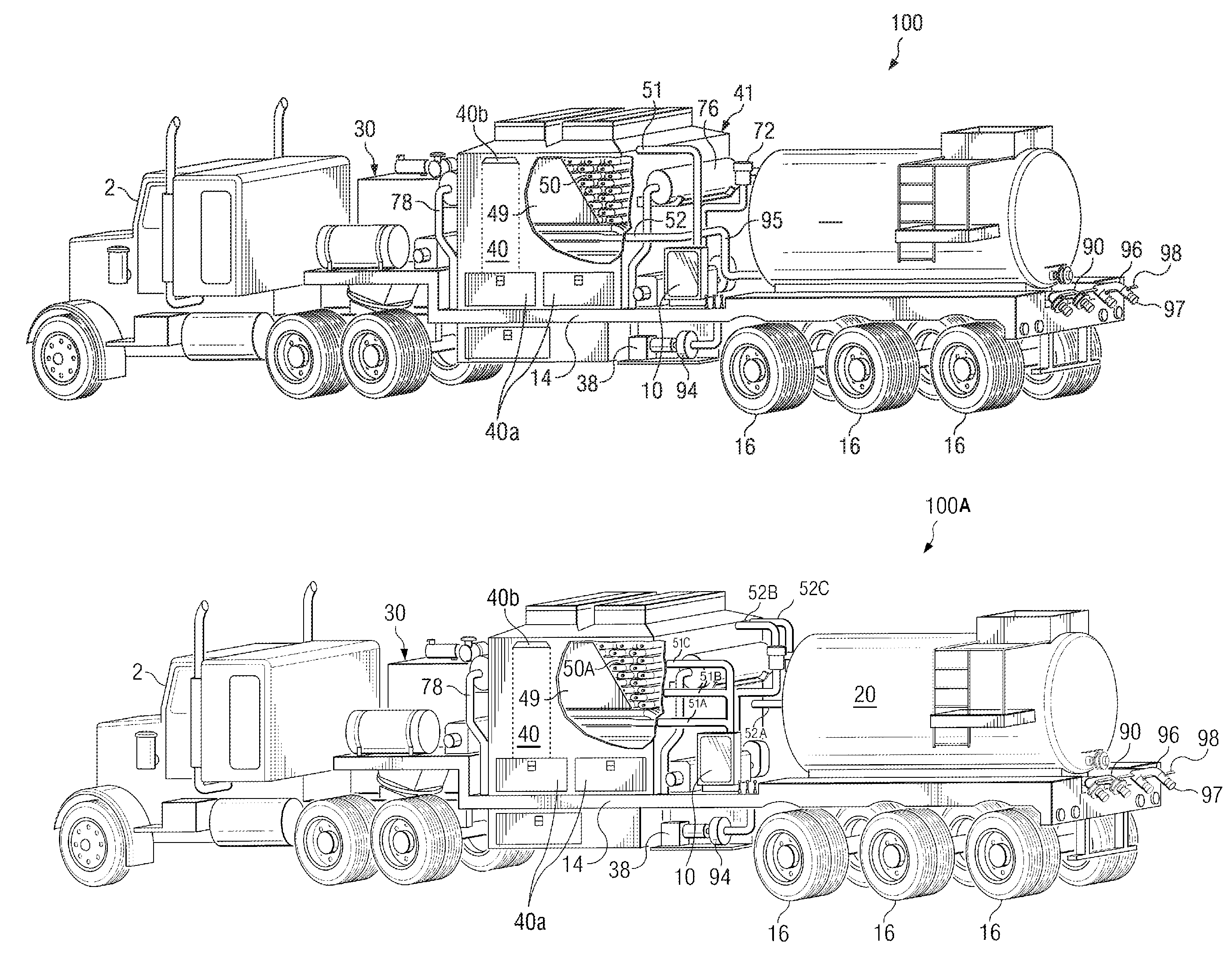 Frac water heating system and method for hydraulically fracturing a well