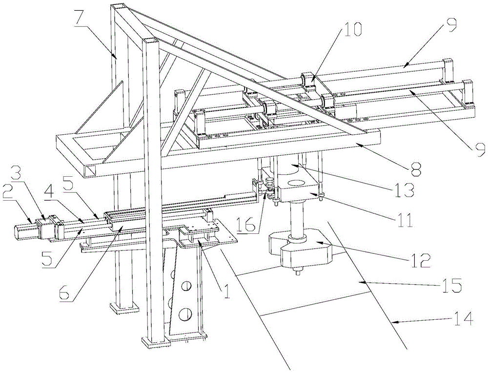 An automatic glue injection device for an automated shoemaking production line