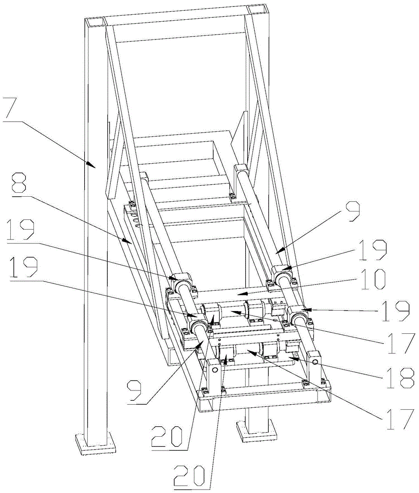 An automatic glue injection device for an automated shoemaking production line