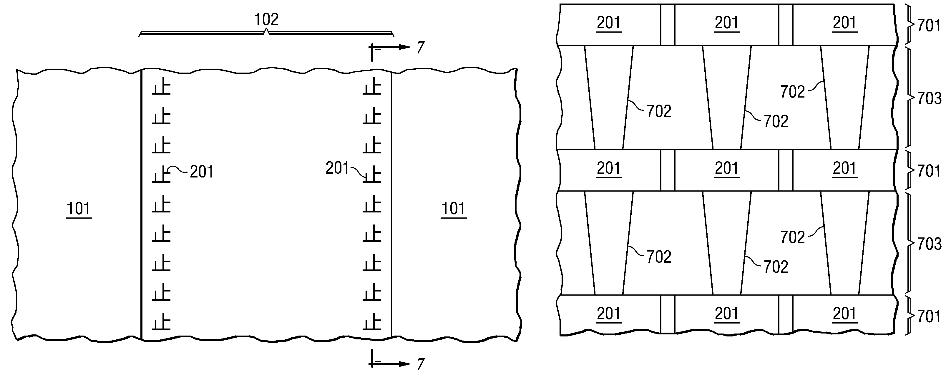 Die saw crack stopper