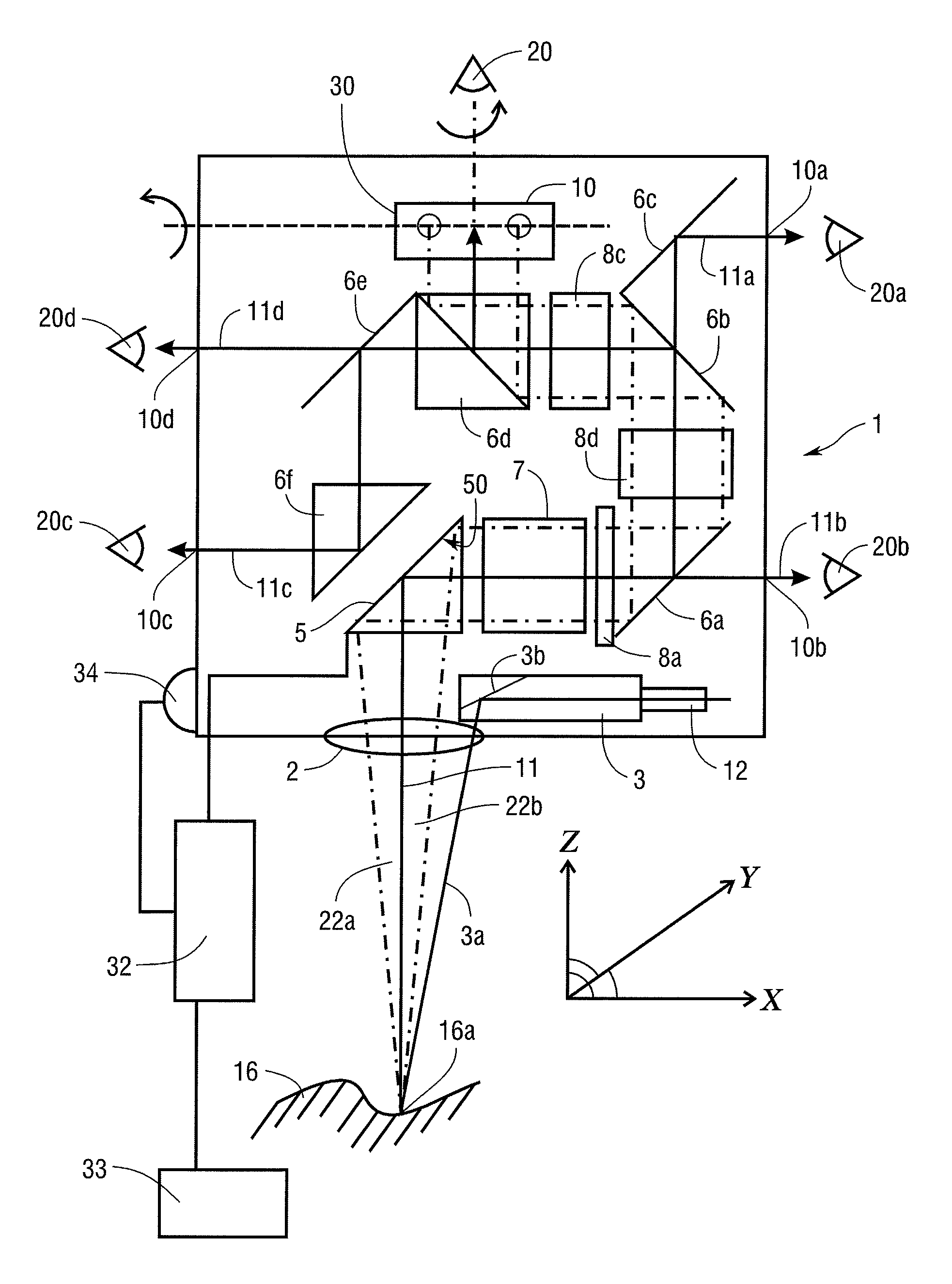 Optical Device With Vibration Compensation