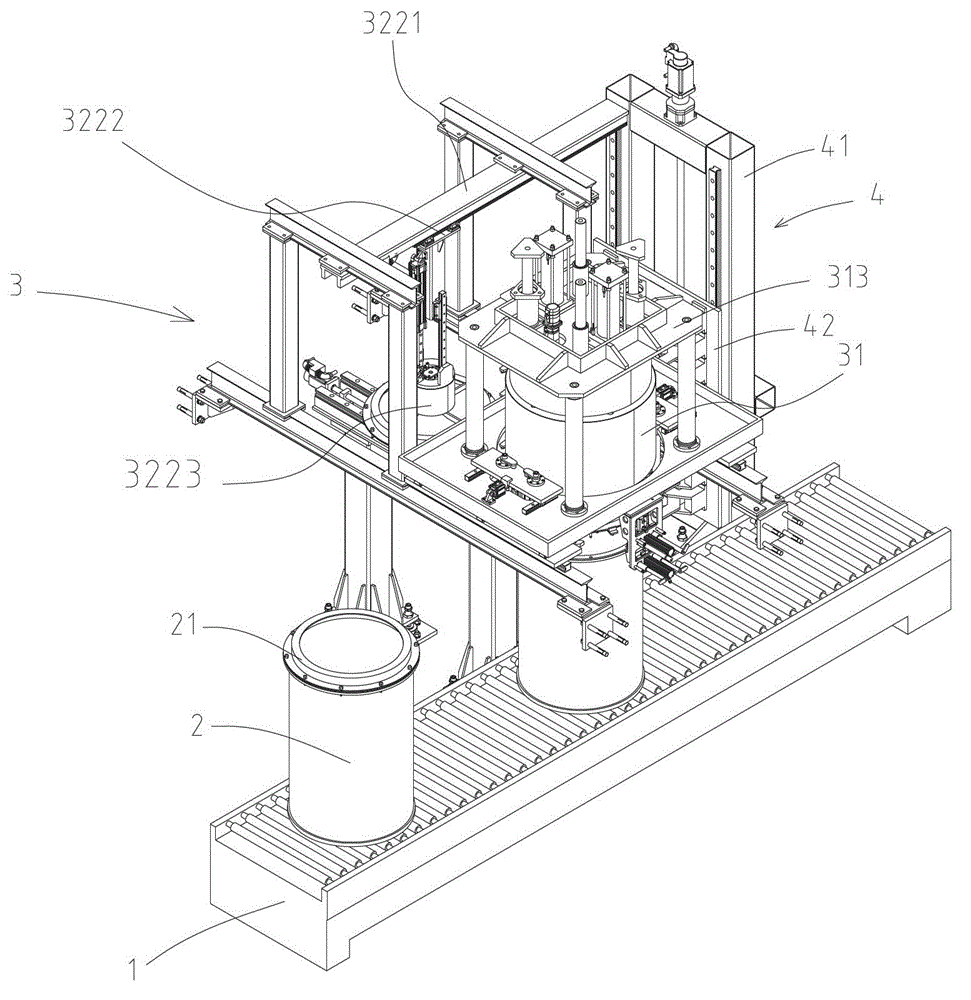 Automatic cover removal and sealing system for nuclear waste material steel drum