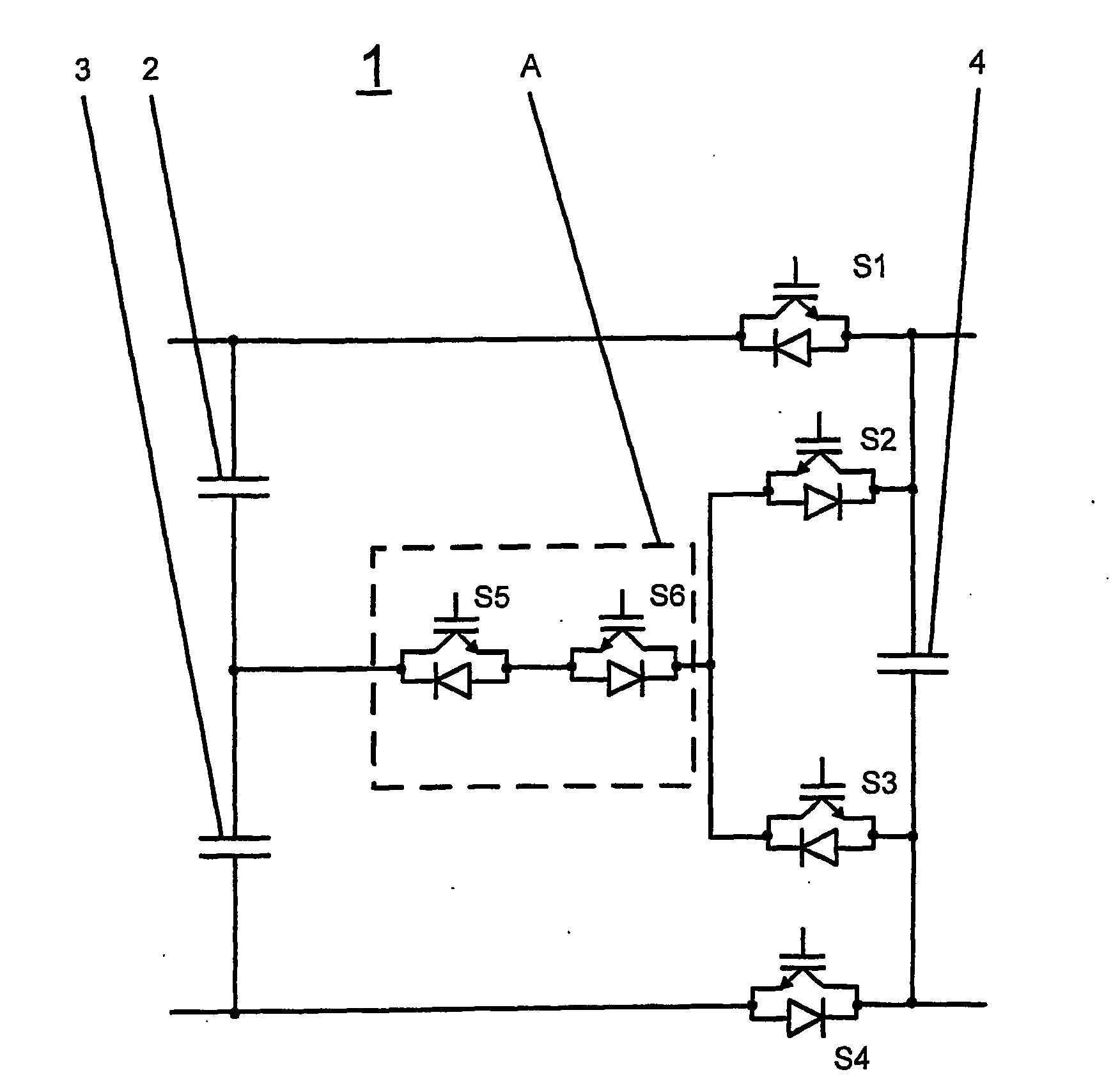 Swithgear cell and converter circuit for switching a large number of voltage levels