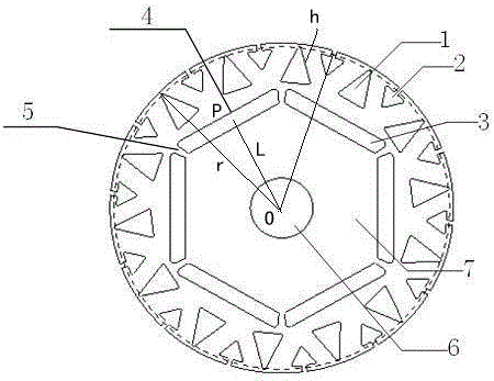 Permanent magnet synchronous motor rotor used for driving new energy automobile