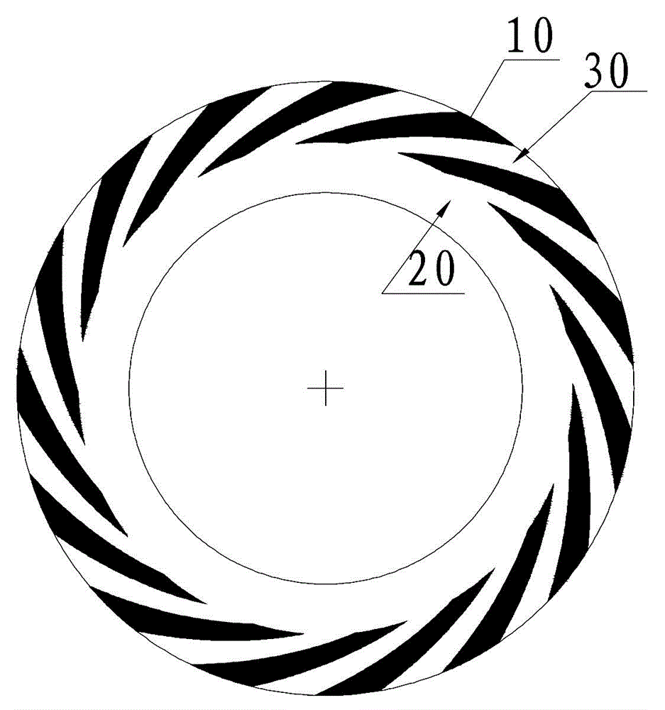 Laser grooving machining method of dry gas seal spiral groove