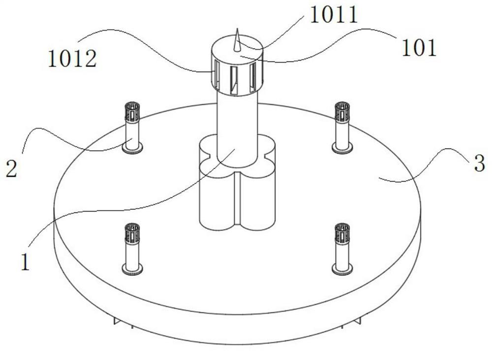 Wind power generation device for ocean engineering platform