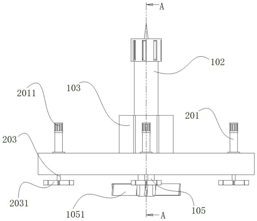 Wind power generation device for ocean engineering platform