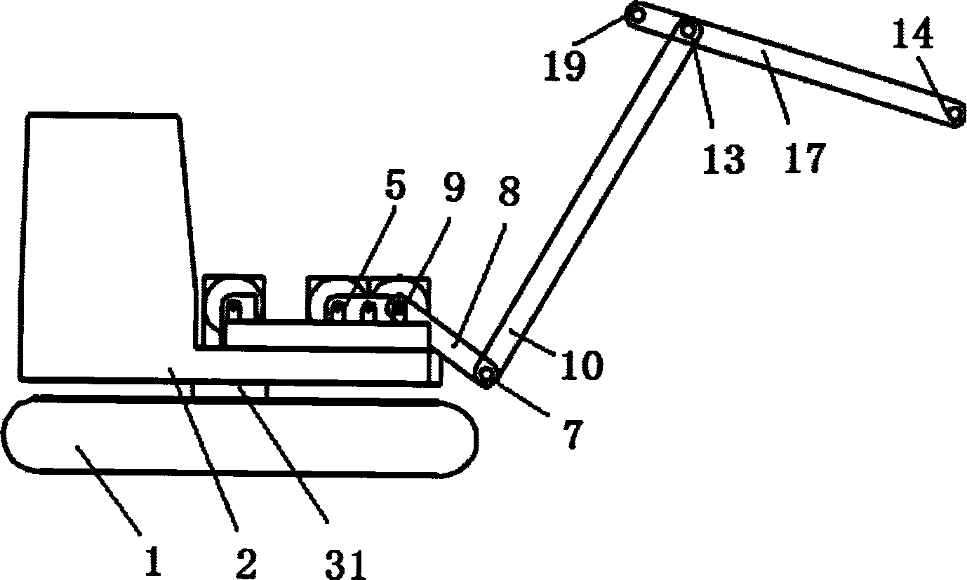 A three-degree-of-freedom controllable mechanism excavator