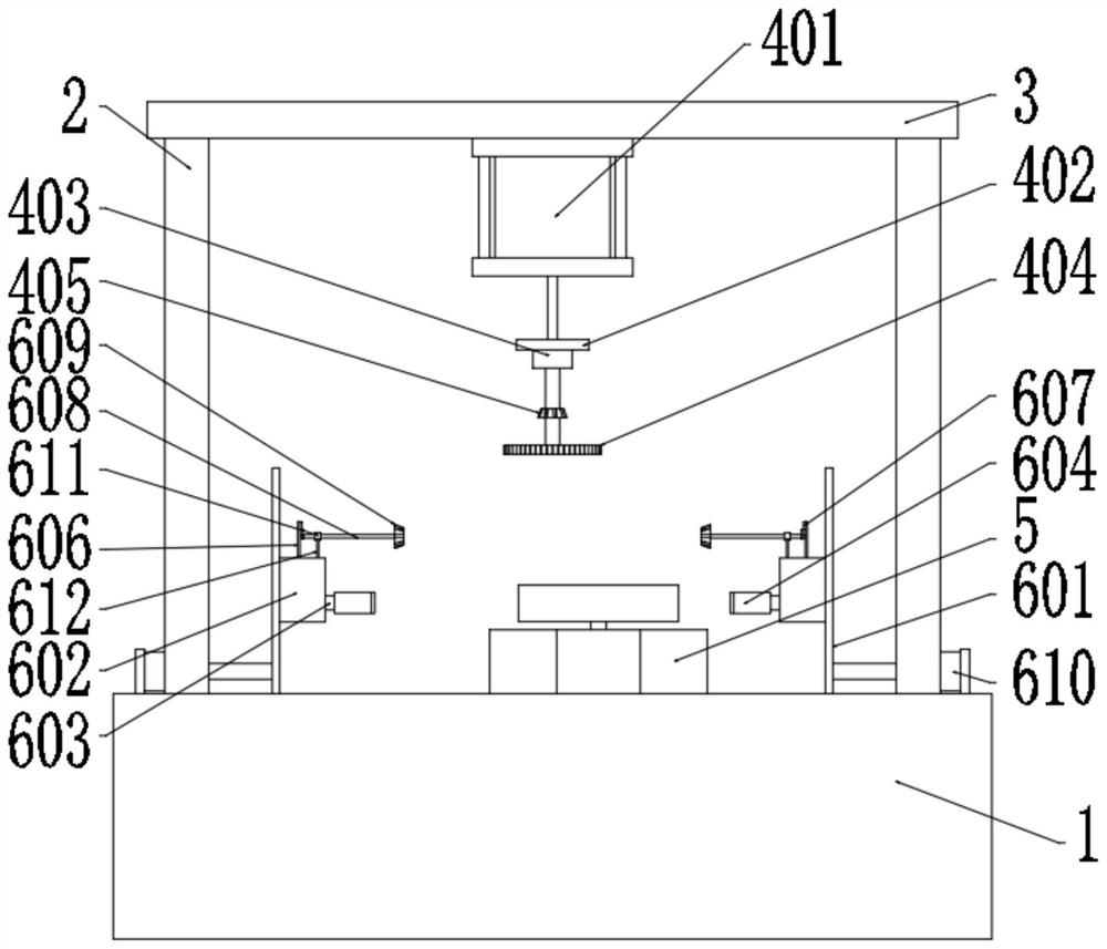 Machining device and technological method for high-precision sheet metal part of medical equipment