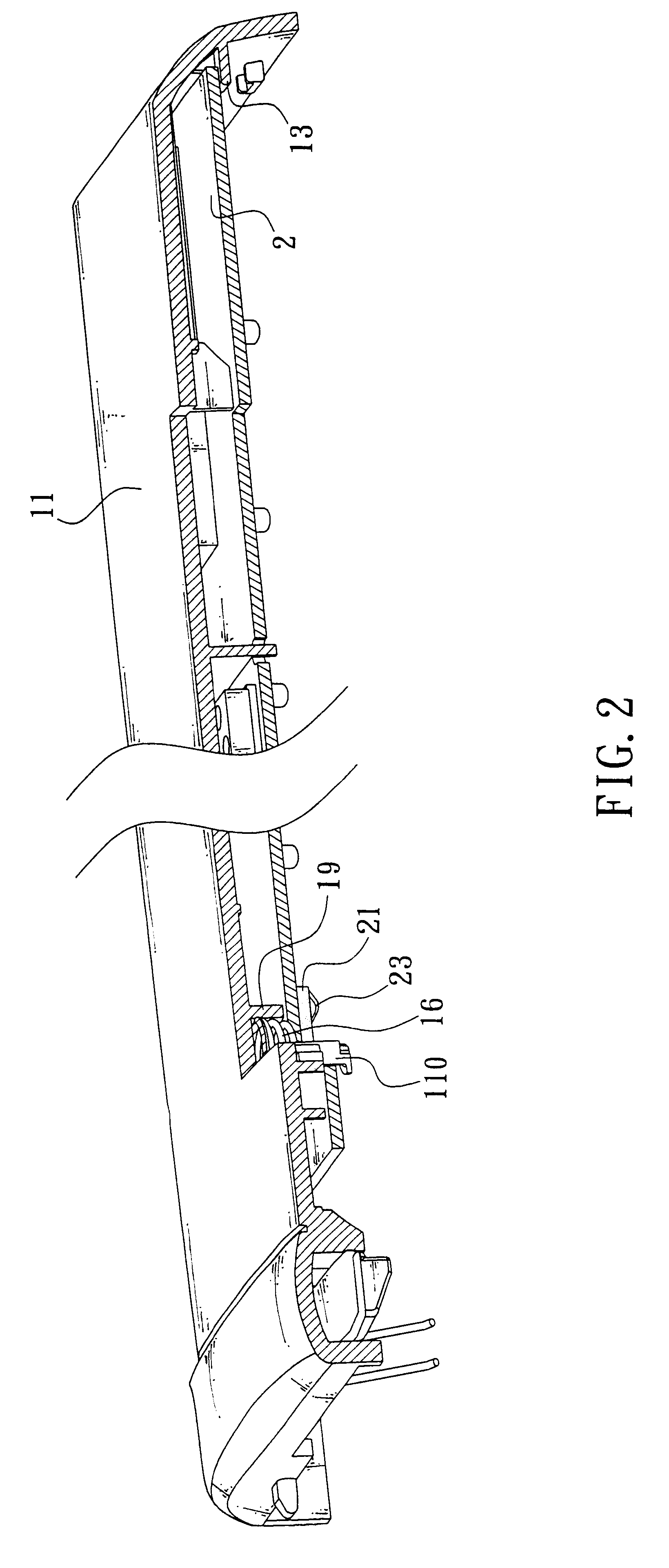 Modular machine board structure capable of automatically correcting the contact travel for an electronic device