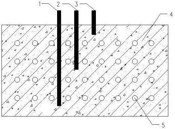 Mass pouring concrete temperature measuring and cooling method