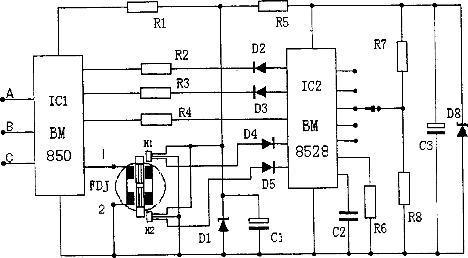 High energy electronic double action machine