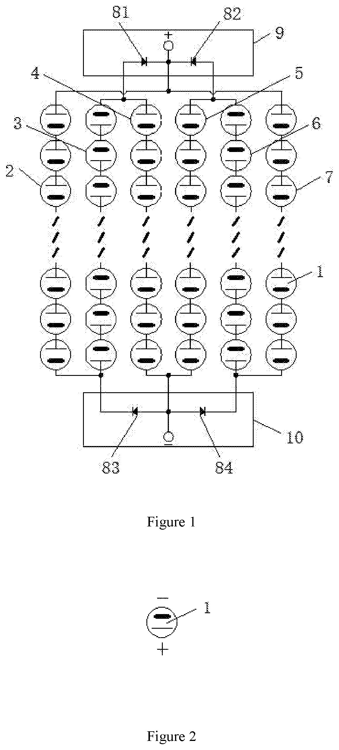 Internal protection circuit structure of photovoltaic module