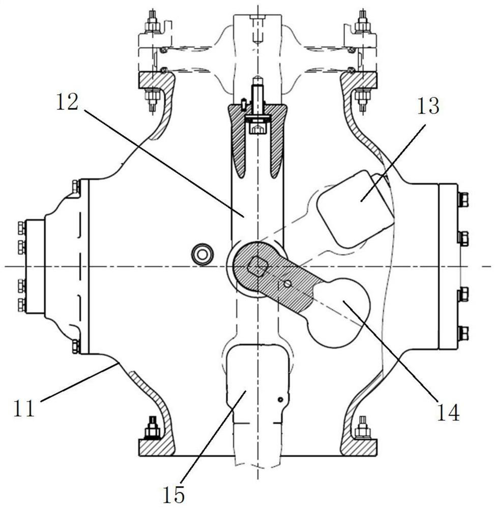 Three-position isolation grounding switch and isolation static contact