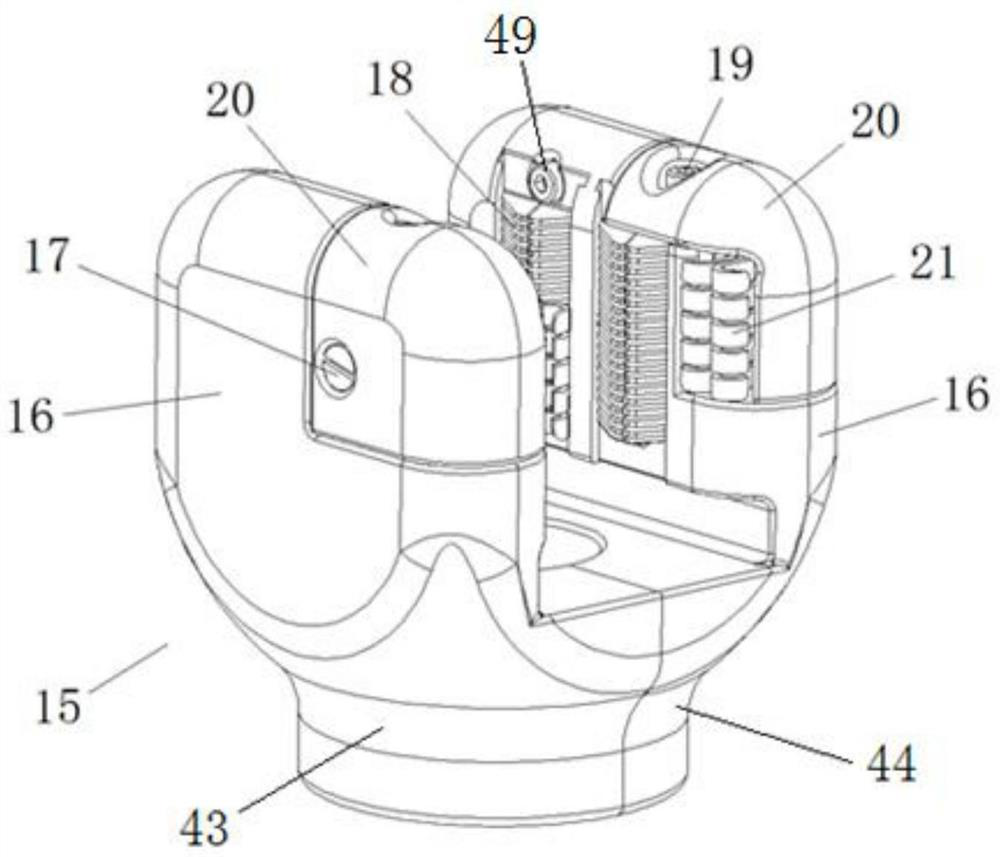 Three-position isolation grounding switch and isolation static contact