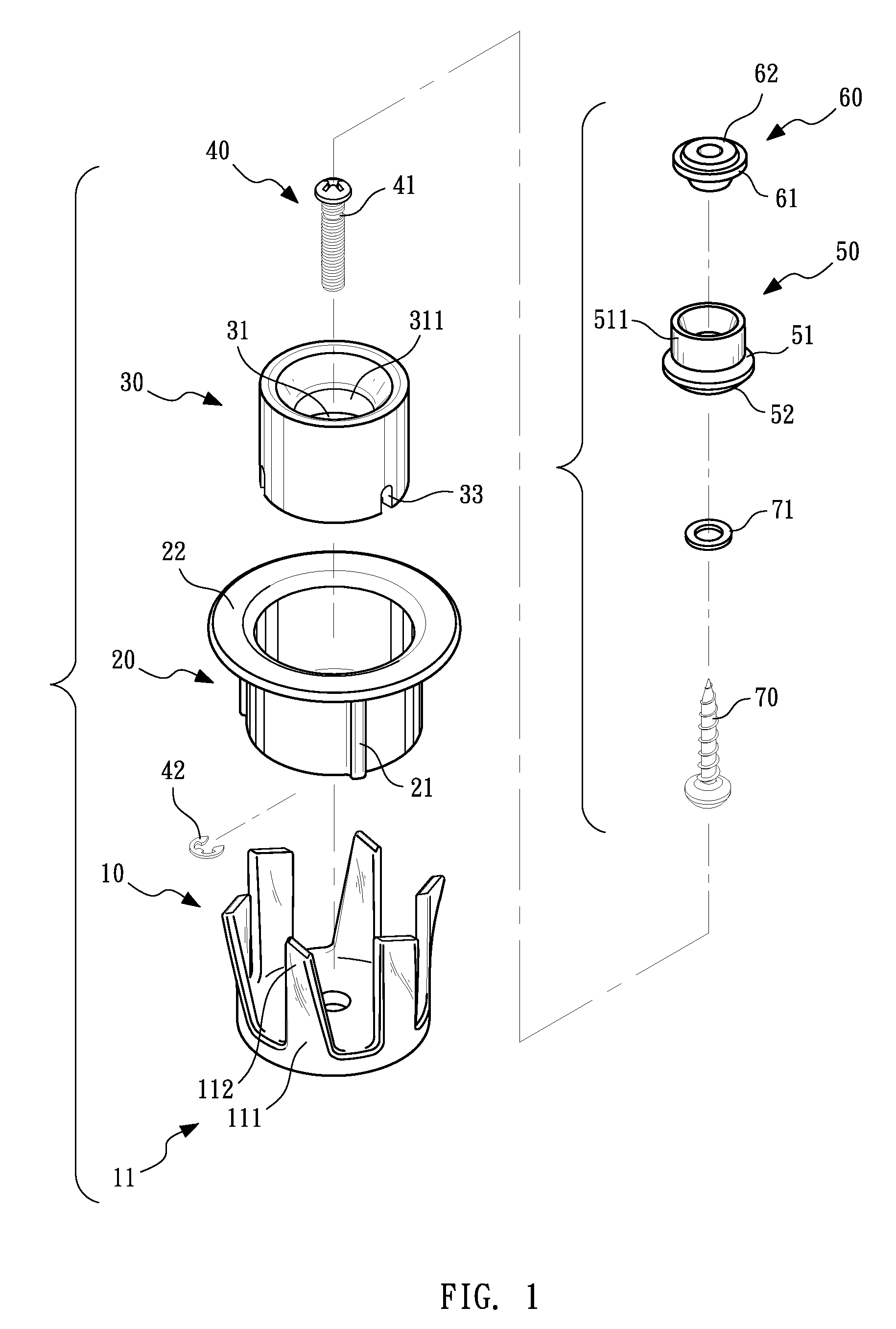 Fastening device