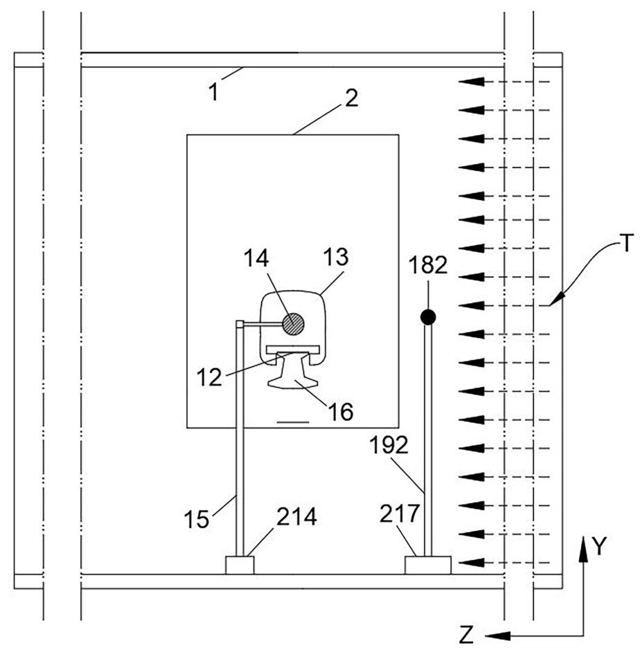 Quasi-dynamic vehicle-bridge aerodynamic characteristic wind tunnel test device