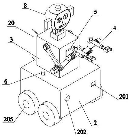 An anti-epidemic robot and detection method based on infrared temperature measurement and sound screening